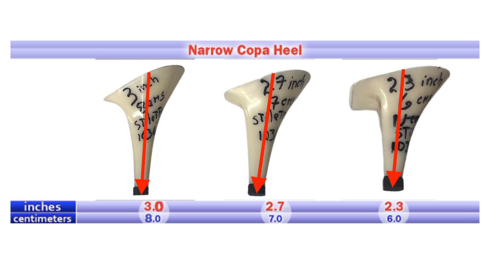 Narrow Copa Heel